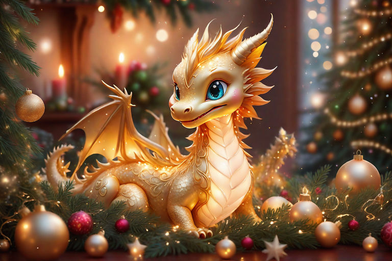 cute dragon in bright cute pajamas - Playground