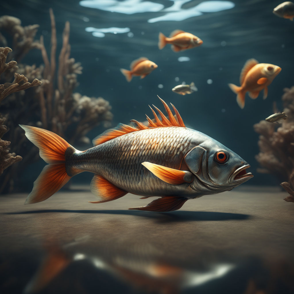 a turbo - fish, trending on artstation, 4 k octane 3 d