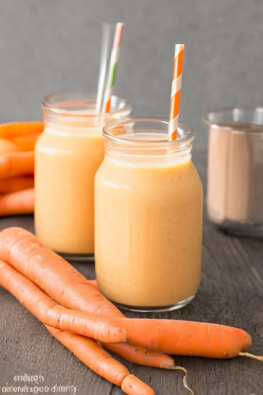 Carrot juice smoothie jug, paths Stock Photo by maxsol7