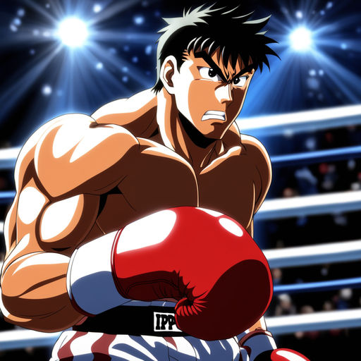 boxing stance anime