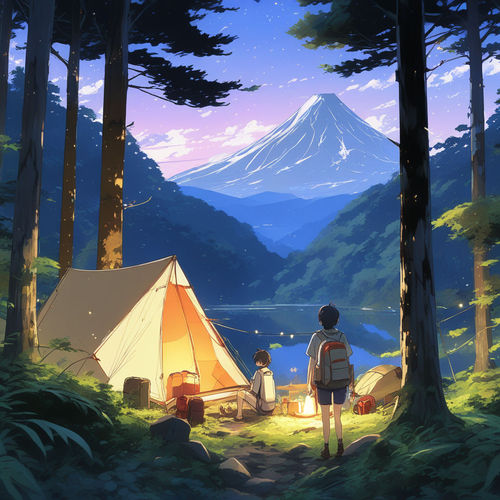 Anime Corner - Solo camper girl, Shima Rin. 💙 | Facebook
