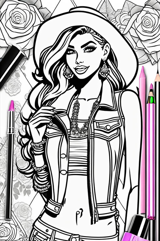 Fashion Coloring Book for Girls Ages 8-12: Fabulous Fashion