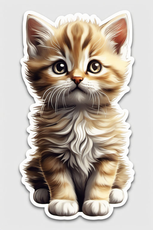 super cute cat kitten' Sticker