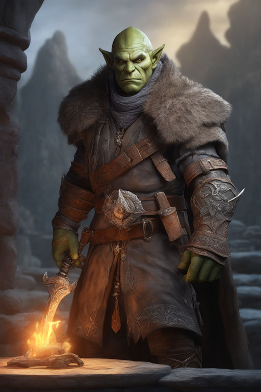 half orc monk