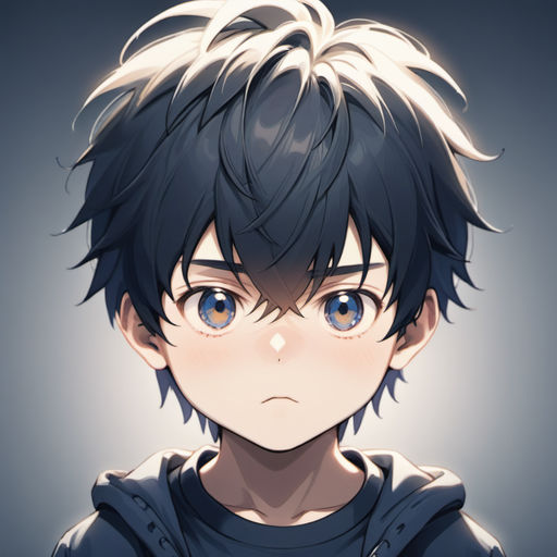 minimalist profile pic of an anime boy - Playground