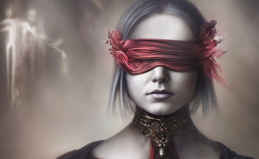 Blindfolded women