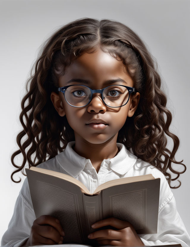 little black girl reading