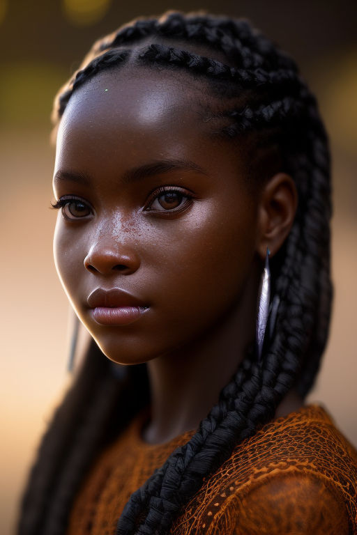 African teen girl - Playground