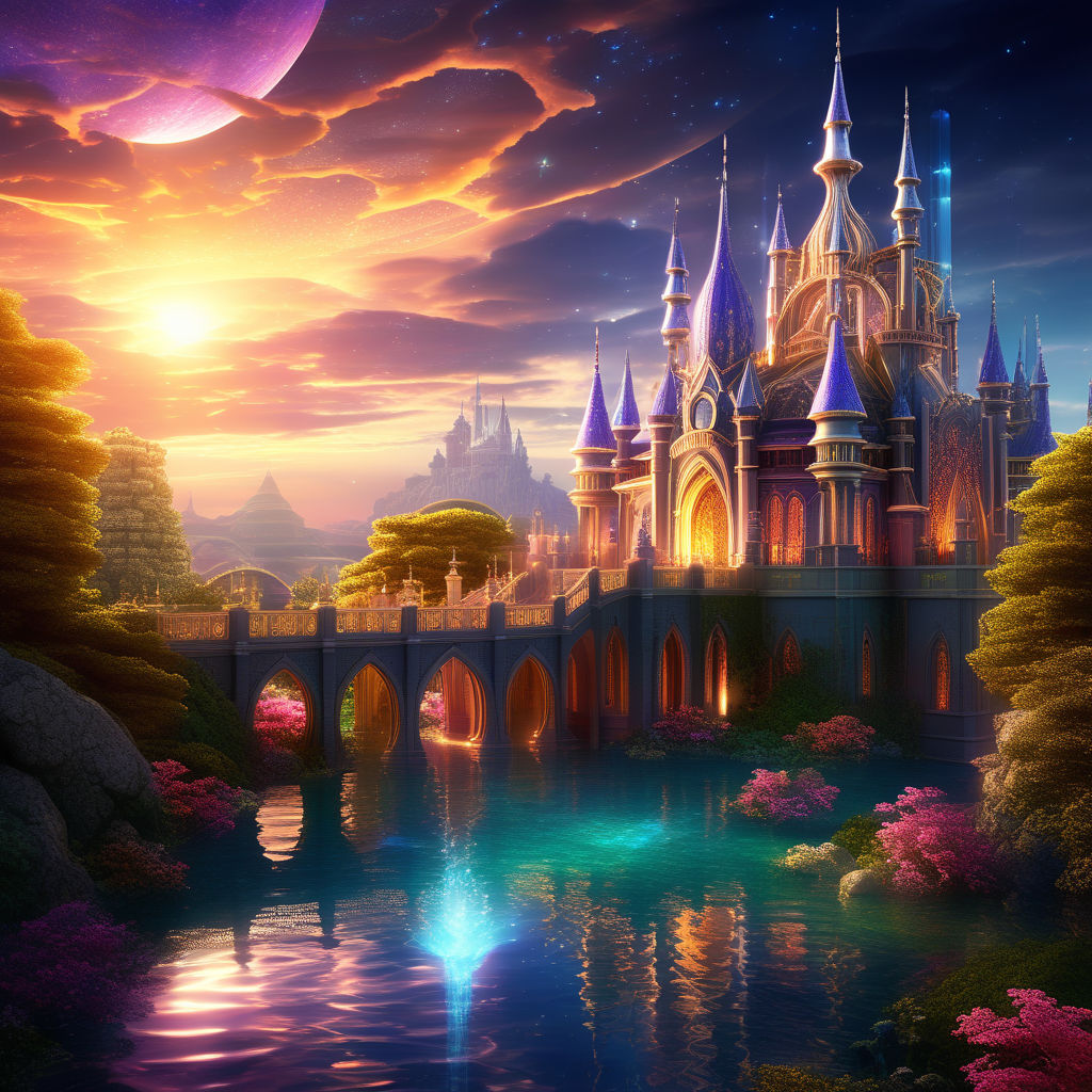 fantasy royal palace in ancient and dark background - Playground