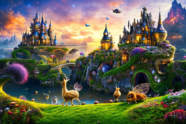 wonderland castle background