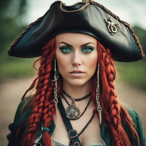 pirate woman hair