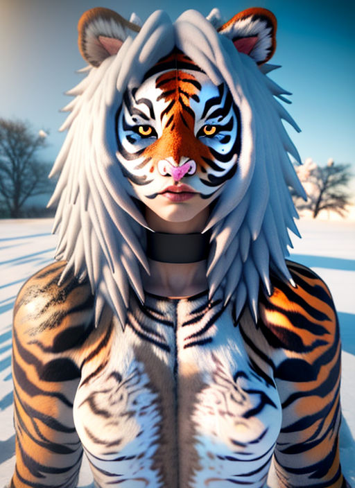 half tiger half human anime