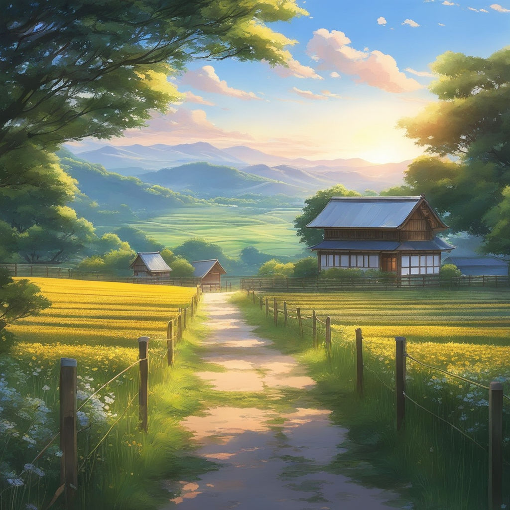 a beautiful fantasy farm, anime style, cheerful and | Stable Diffusion |  OpenArt