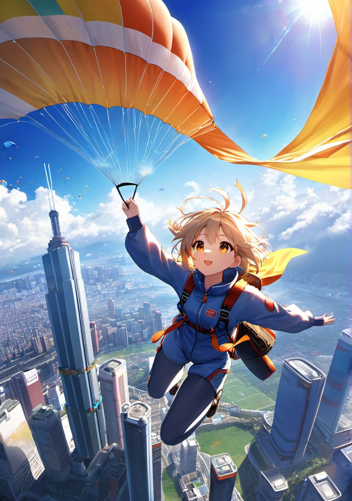 Parachute Maiden Blanc by MashiroHeart on DeviantArt | Blonde anime girl,  Character art, Anime
