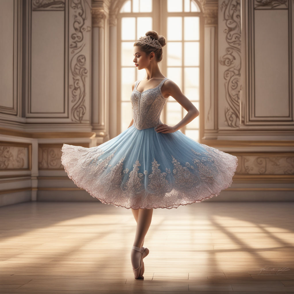 blue ballet dress