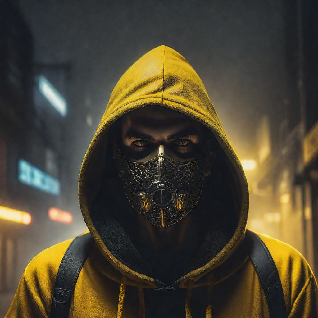 Hoodies An Image Showing And Man Dressed In Black Hoodie A Mask Backgrounds