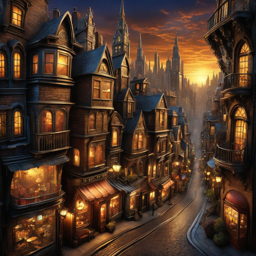 fantasy city street