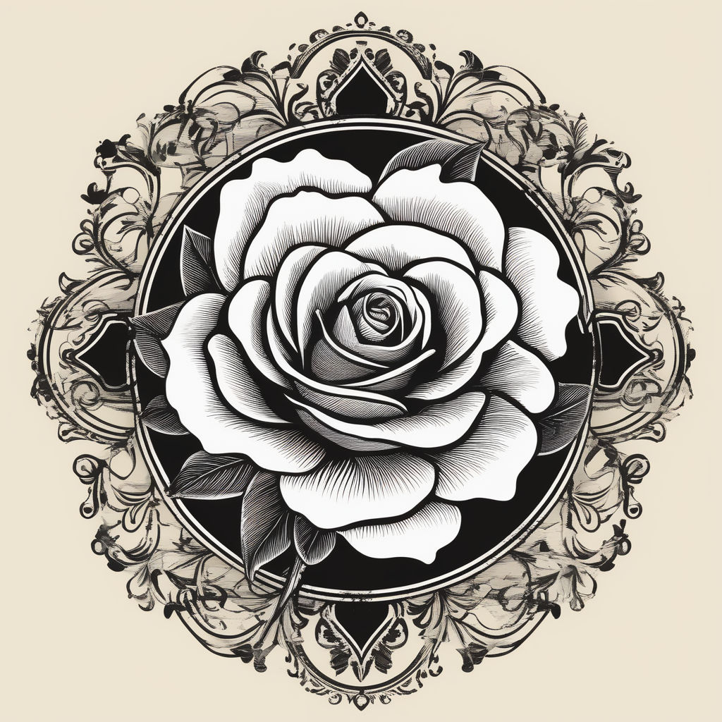 Vector Graphic for Fashion V4 Symbolic Scroll Tattoo Design - Designers  Nexus