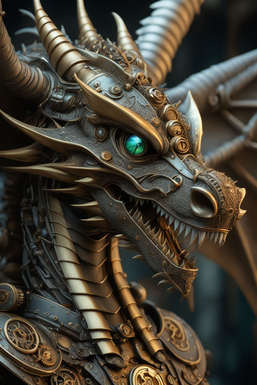 steampunk dragon wallpaper