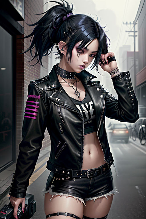 Rocker Anime Girl Picture #130229128 | Blingee.com