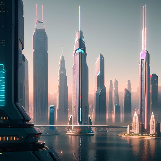 solarpunk futuristic city in harmony with nature, generative ai Stock  Illustration