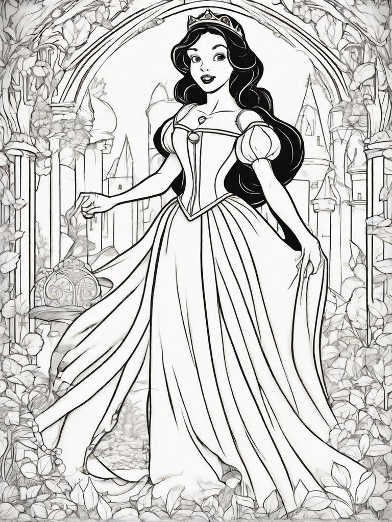 disney winter coloring pages