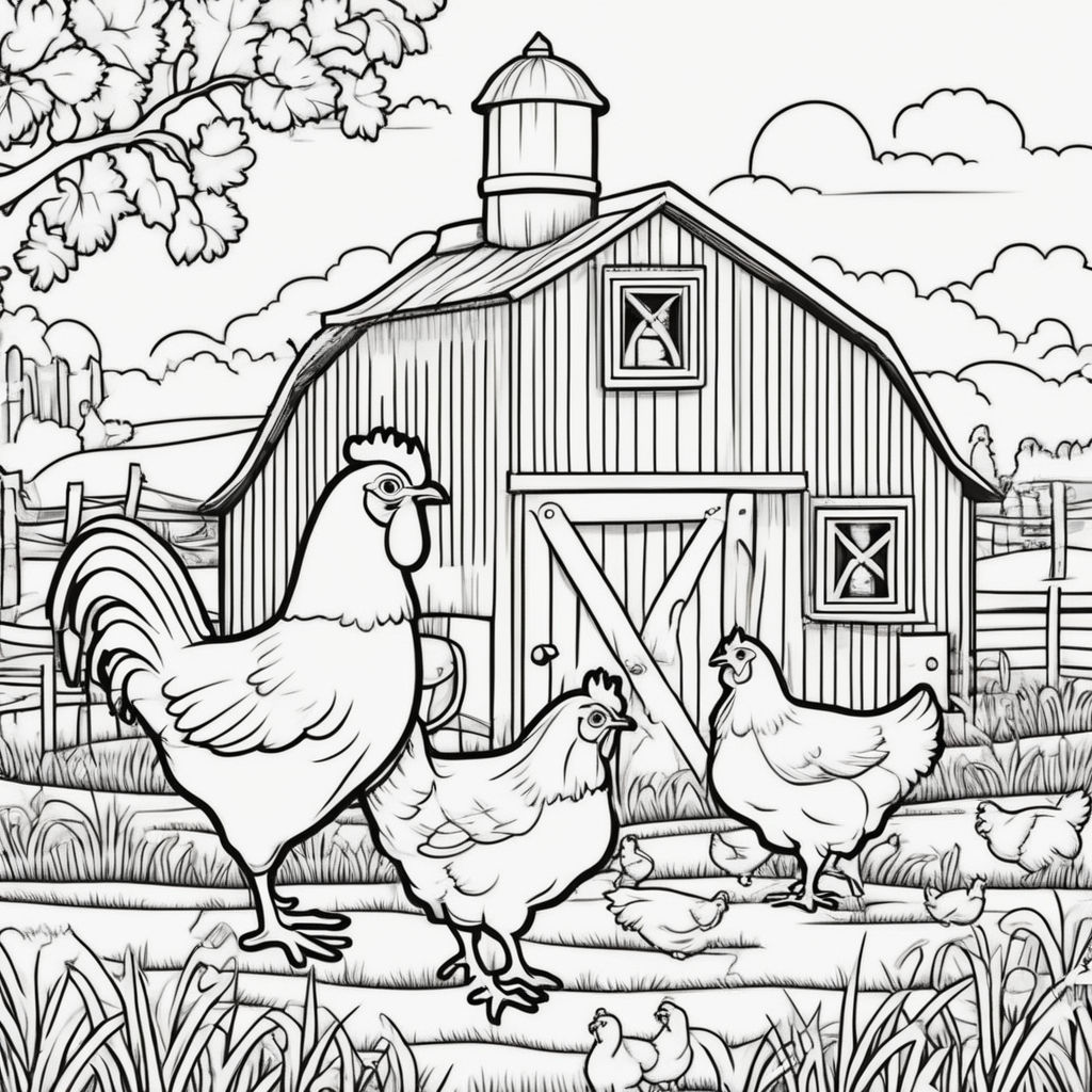 farm animals coloring pages for girls