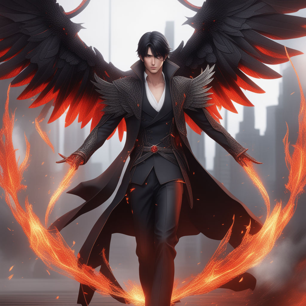 anime fallen angel male