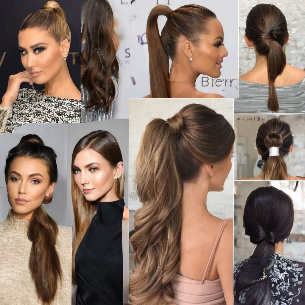 Double Ponytail Updo Hairstyle