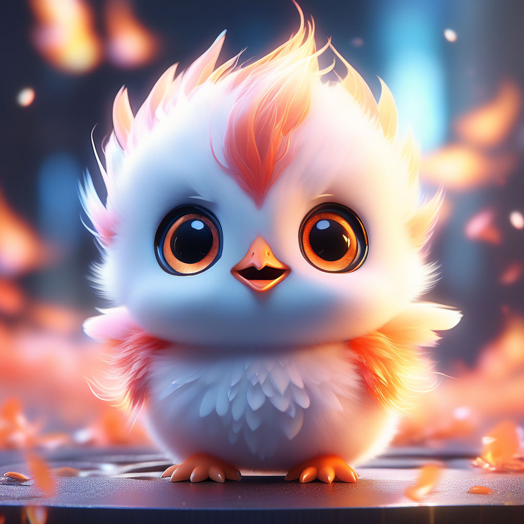 cute #bird #kawaii #kawai #anime #colorful - Cartoon Kawaii Cute Birds, HD  Png Download - kindpng