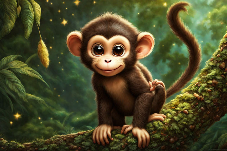 cute drawings of baby monkeys