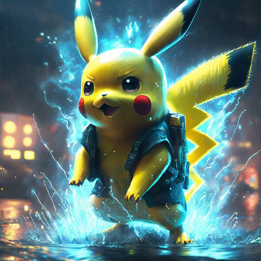 Download Pikachu 4K Word Art Wallpaper | Wallpapers.com