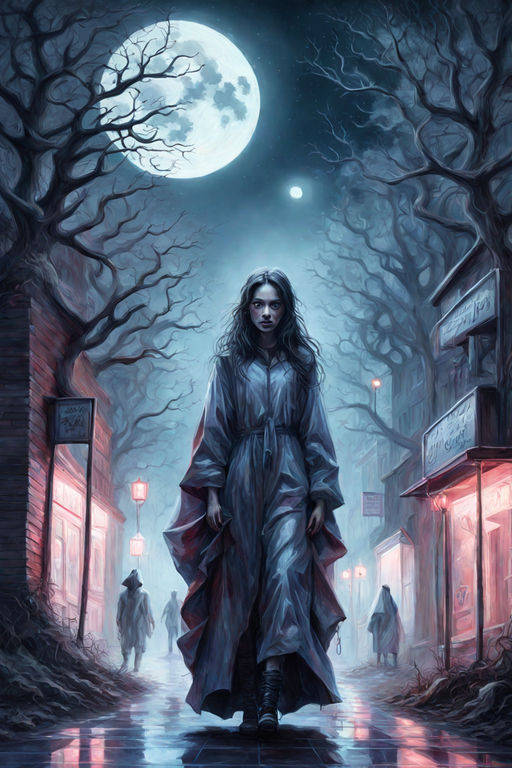 Moonlight zombi stock photo. Image of demon, mist, gothic - 28590770