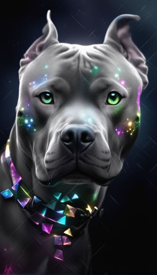 blue pitbull wallpaper