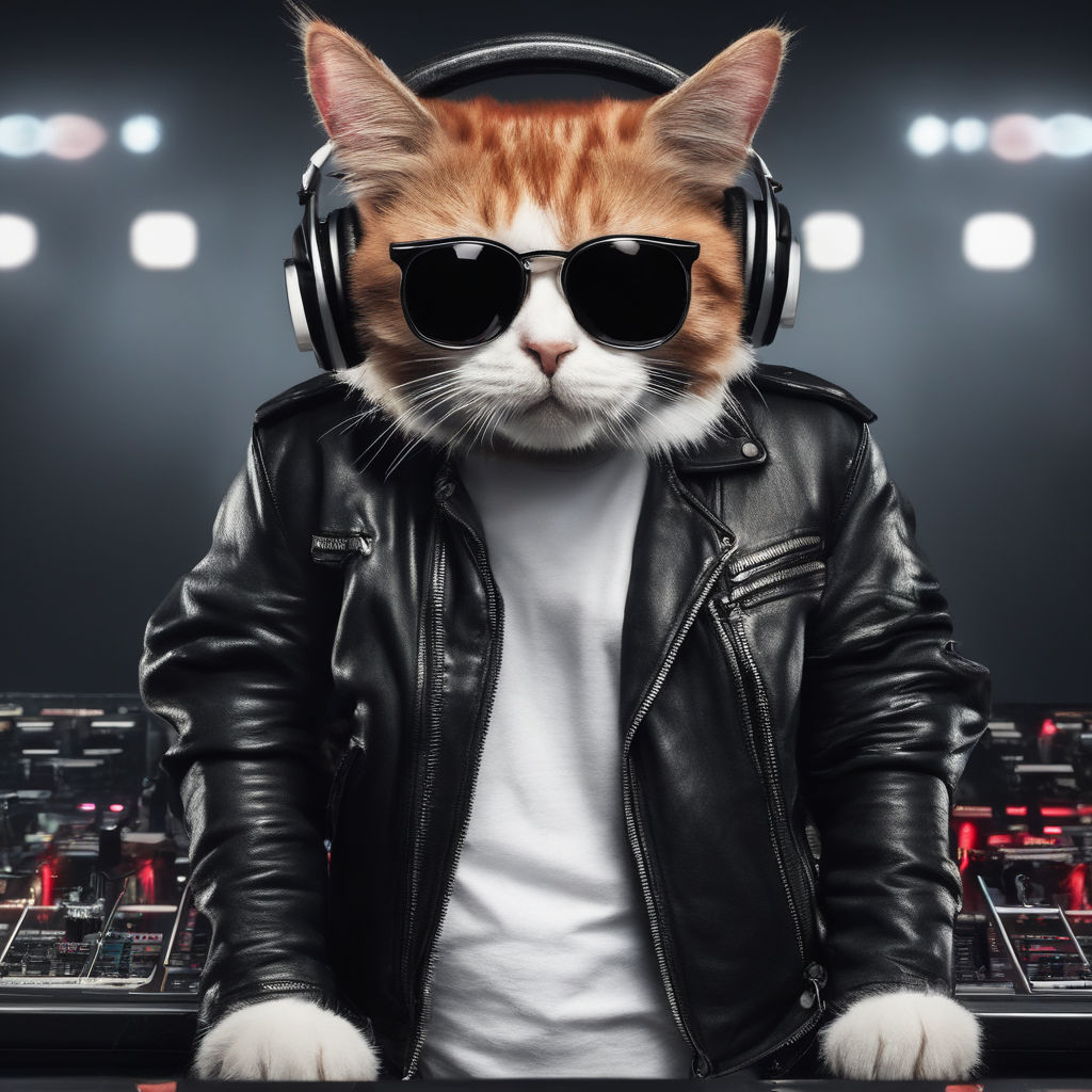 DJ CAT // Fuups AI - Generate AI Images & Art.