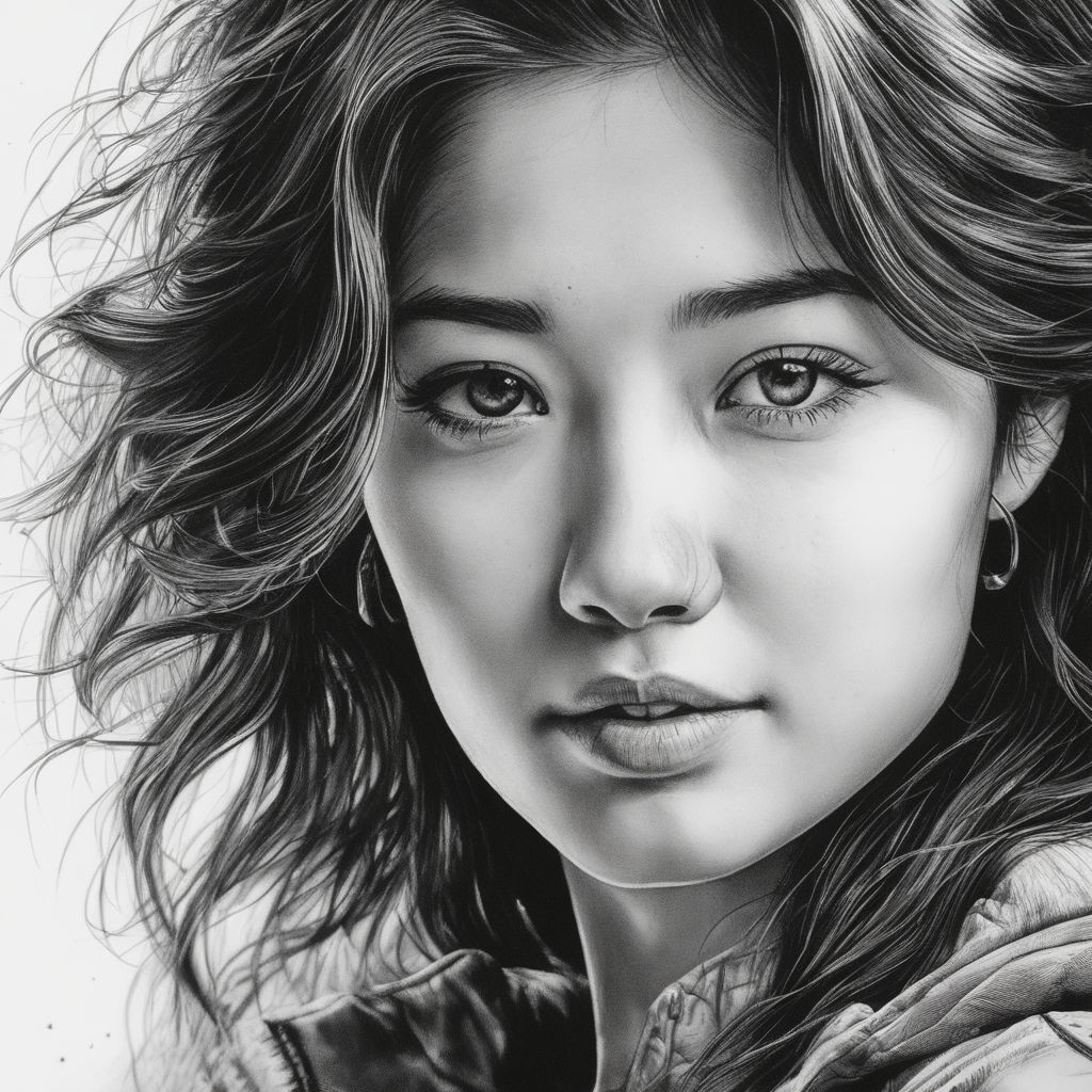 Painting VS Sketches  Hyper Realistic Sketch Beautiful Naivety Girl No