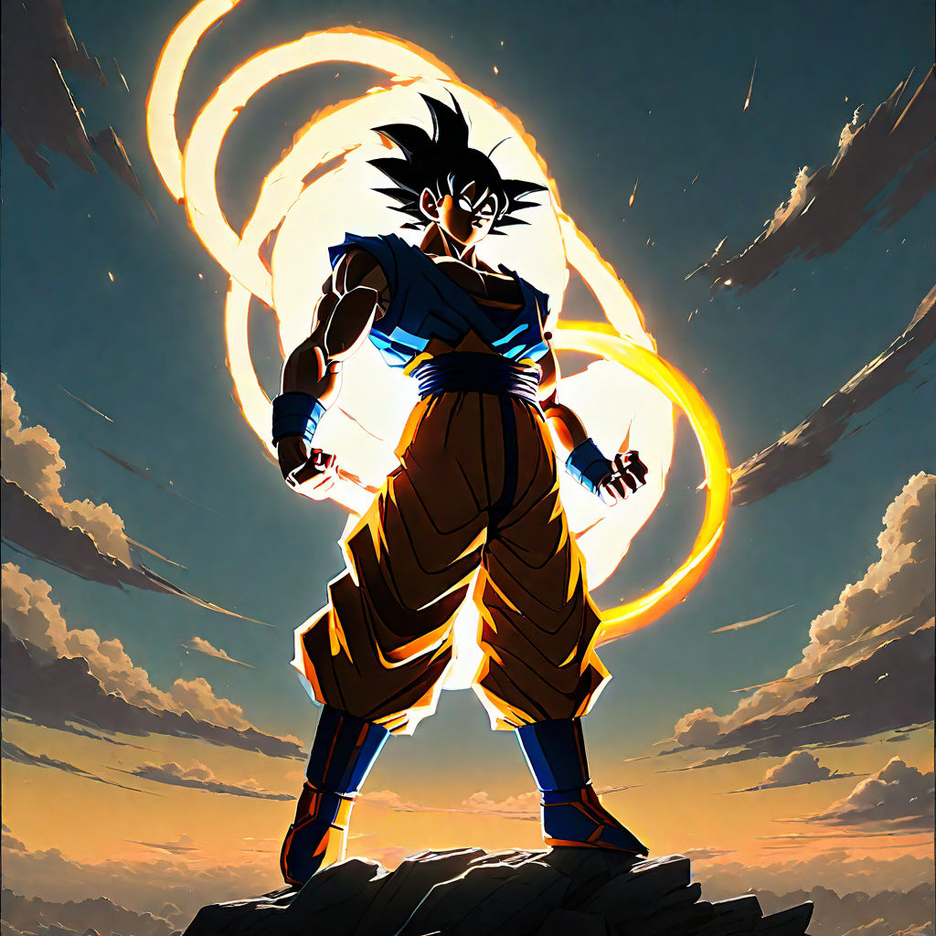 Goku Support Free Fight Pose.stl - 3D model by 3DDesigner on Thangs