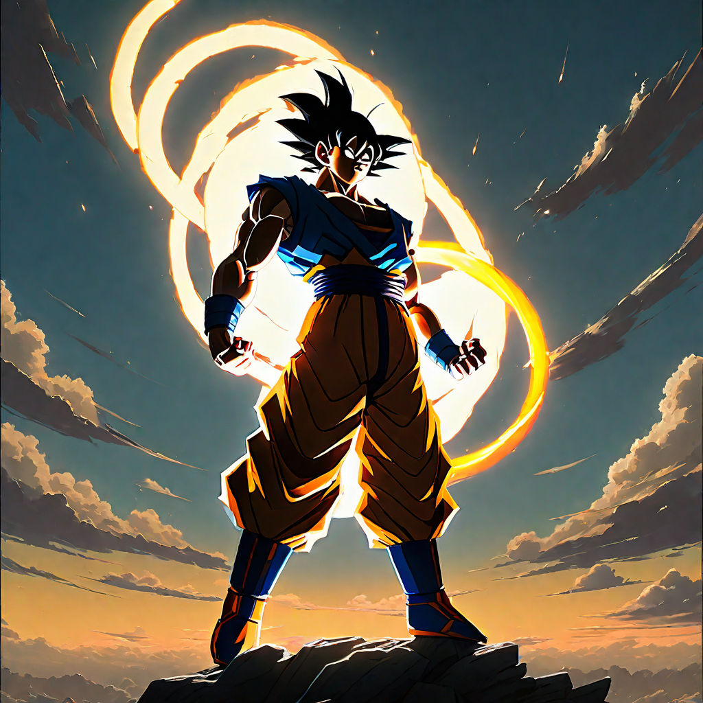 AI Art: Goku fights 2 by @user-1630413808703000366 | PixAI