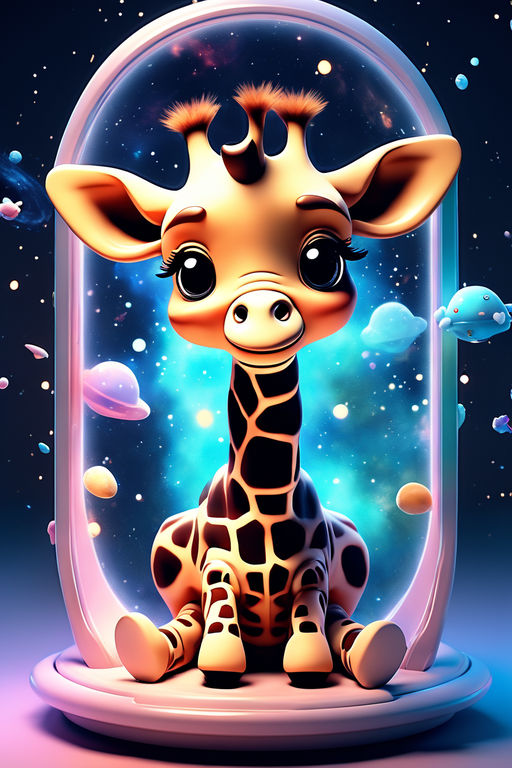 baby giraffe cartoon wallpaper