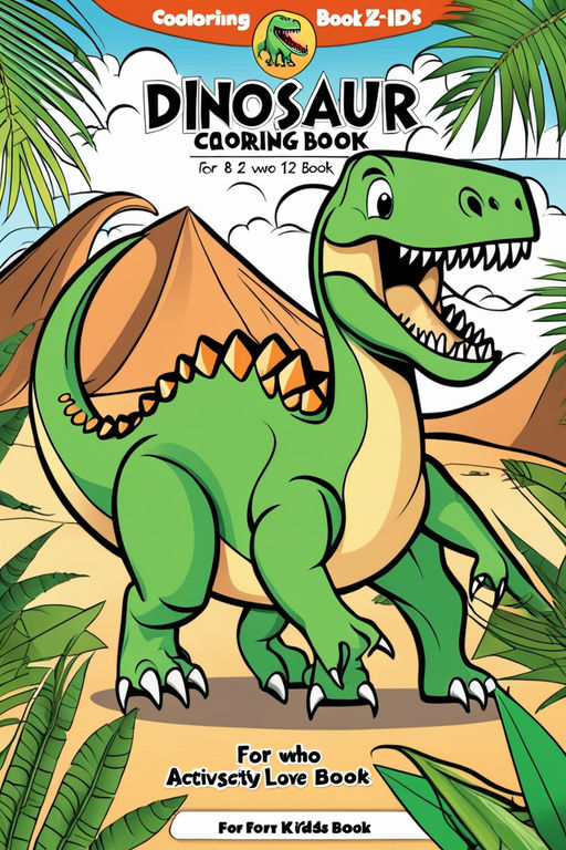 Coloring Book For Kids Ages 8-12, Original Dinosaurs Coloring