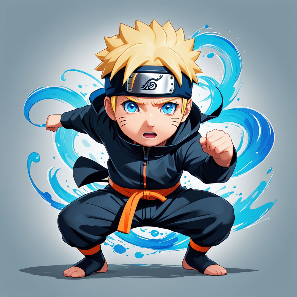 naruto chibi characters fighting