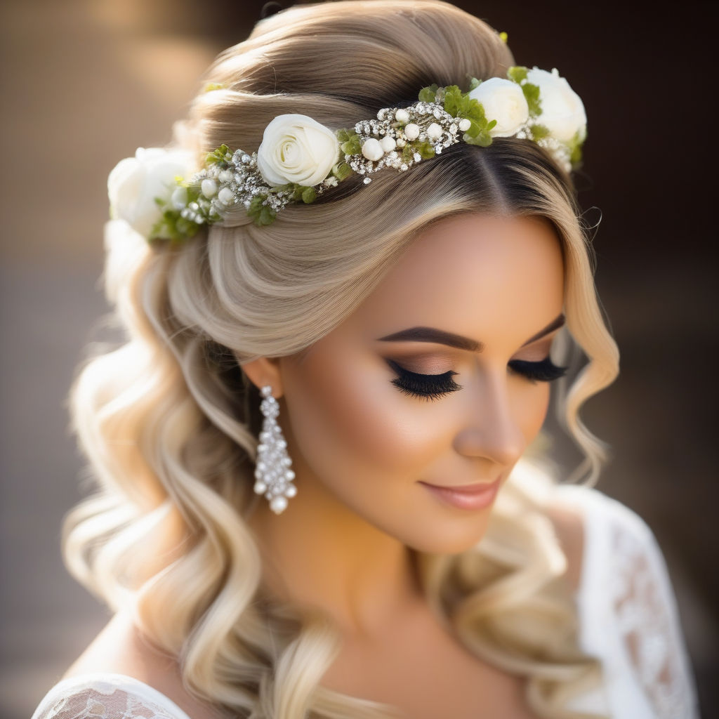 Hairpin Leaves Flower Pearls Hairstyle U-shaped Hair Tiara Wedding  Accessories Gold - Walmart.com