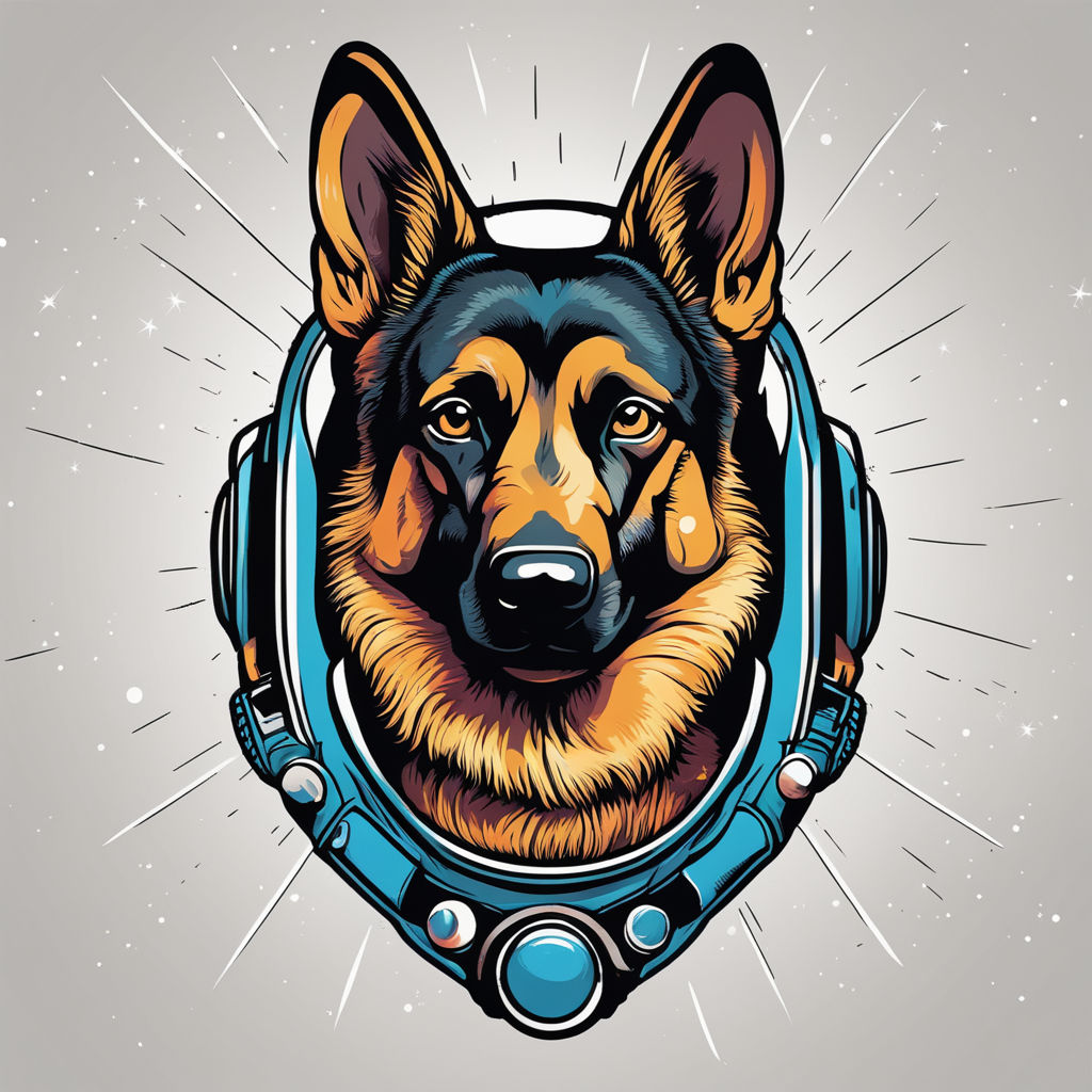 Dog Wearing Headphones Colorful Design' Sticker