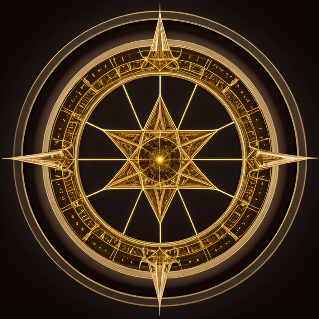 intricate compass rose