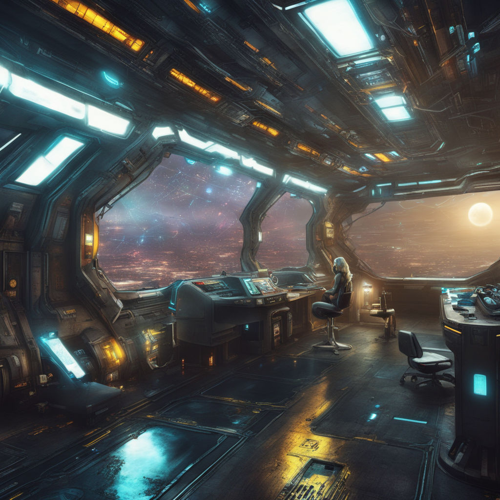 spaceship interior concept art