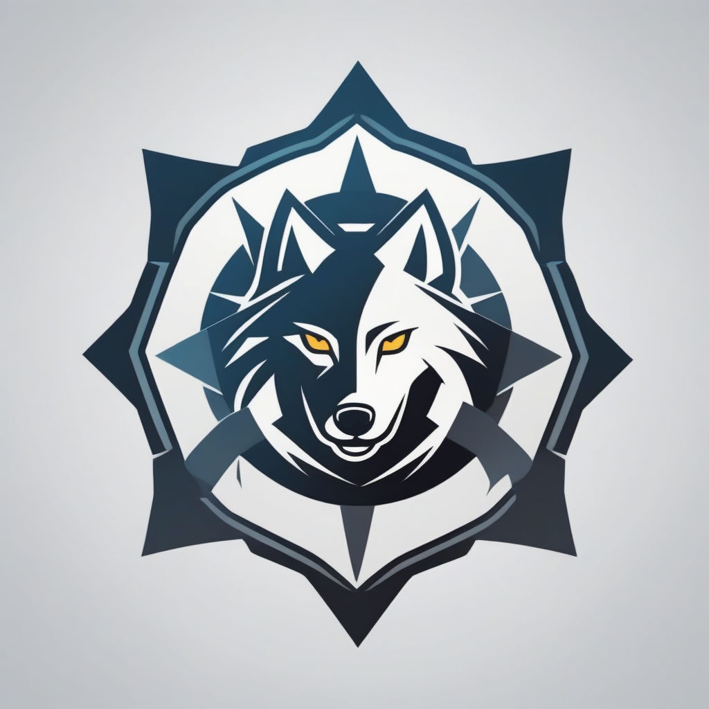 Graceful Black Wolf Logo Ferocious Alpha Mark 32356993 Vector Art at  Vecteezy