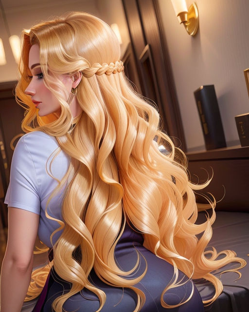 Curly Loose Blonde Anime Hair Extension in 2023