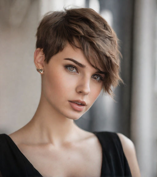 one side cut hairstyle girl - Playground