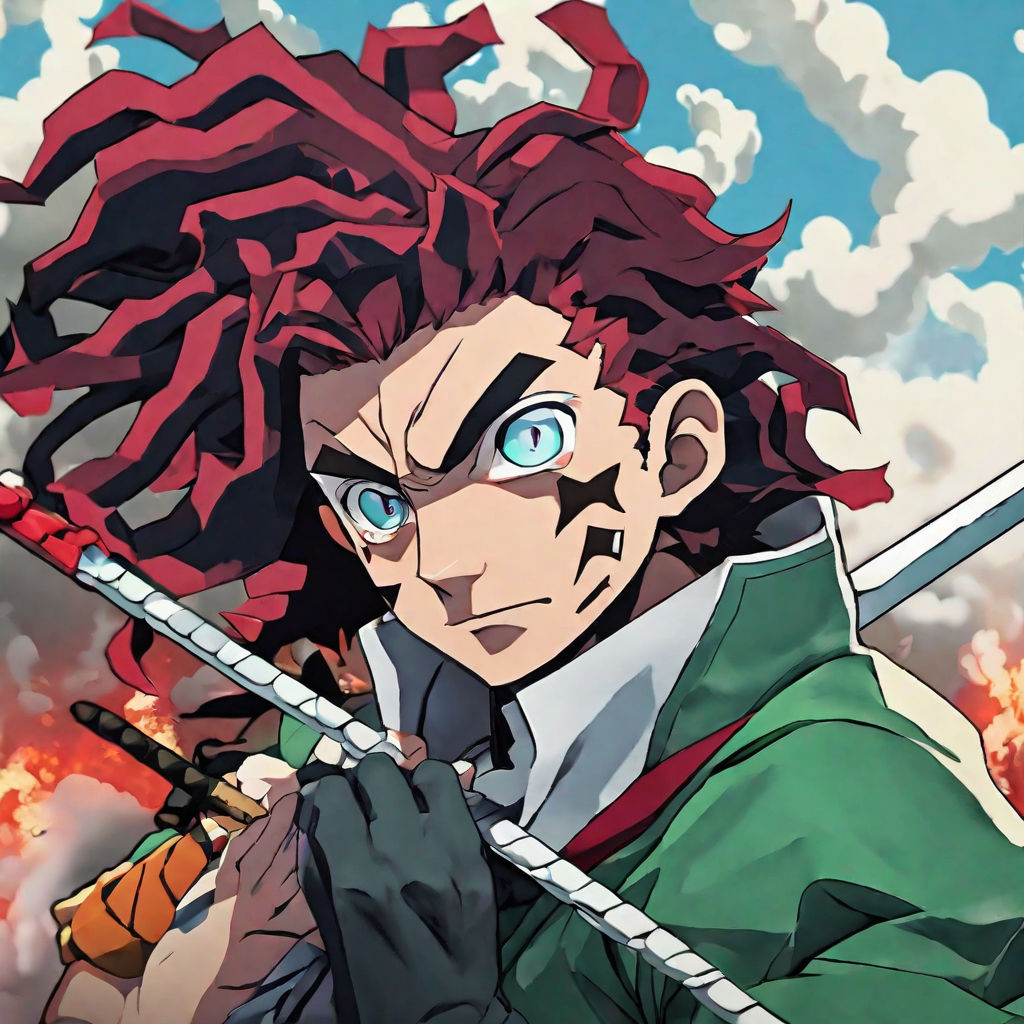 Tanjiro Kamado ( Hand Drawn, Digiart converted into HQ PNG file)