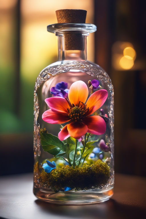 Antique glass bottle - Playground